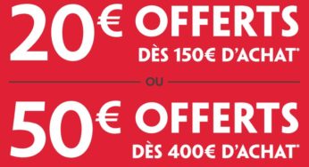 Darty : 20€ offerts en carte cadeau dès 150€ ou 50€ dès 400€ d’achat