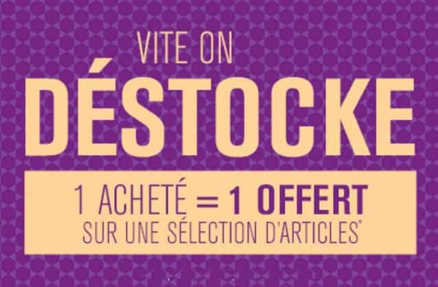 Destockage Aubert 1 Article Achete 1 Gratuit