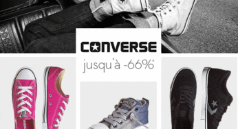 Vente privée Converse : T-shirts – chaussures Converse pas chères (chaussure enfant 20€, adulte 25€) livraison gratuite 🚚