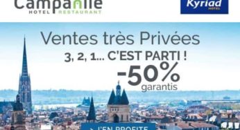 Ventes Privées Hôtels : -50% sur Campanile, -50% sur Kyriad & -40% sur Première classe 🏨