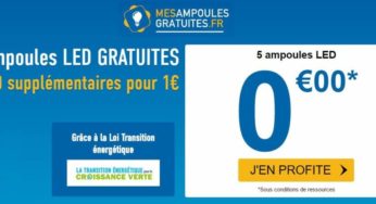 5 ampoules LED gratuites (20 en plus pour 1€) – livraison gratuite