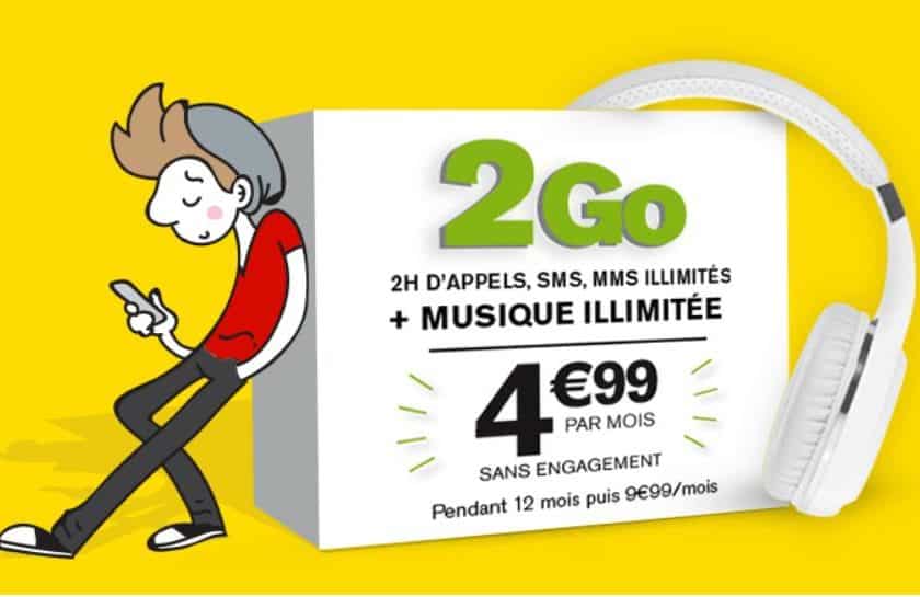 forfait La Poste Mobile 2Go pas cher