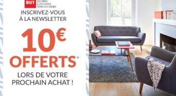 10€ offerts à partir de 50€ sur BUT (en ligne ou magasin)