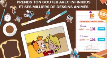 Abonnement Infinikids à 15€ l’année au lieu de 103€ (ou 10€ les 6 mois)