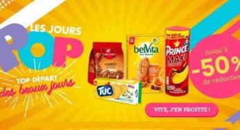 Opération les jours Pop : jusqu’à -50% avec les coupons de réduction (LU, Sun, Persil, Oreo, Senseo, Tassimo, Carte d’OR…)