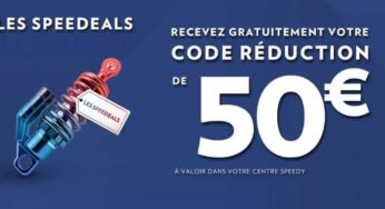 Remise immédiate de 50€ chez Speedy dès 150€ d’achat (entretien, climatisation, frein…)