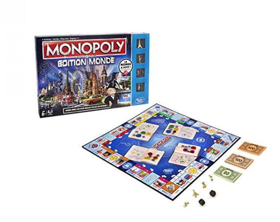 Moins de 12€ le jeu Monopoly Edition Monde au lieu de plus du double