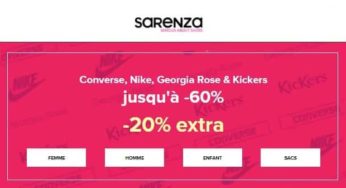 Soldes Sarenza : 20% en plus sur Converse, Nike et Kickers en soldes (aujourd’hui seulement)