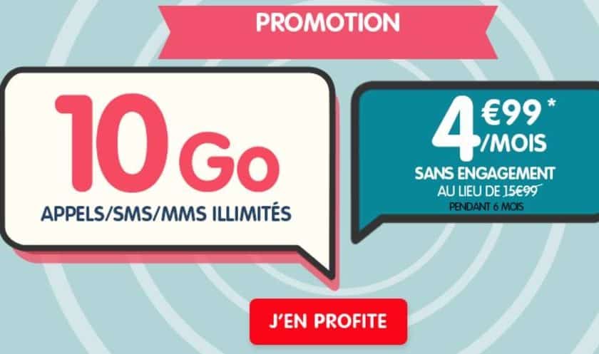 Forfait 10Go NRJ Mobile