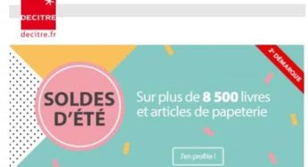 Soldes jusqu’à -70% sur les livres et la papeterie de Decitre