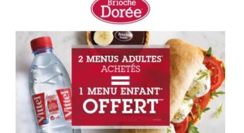 1 menu enfant Brioche Dorée gratuit pour 2 menus adultes achetés (ville, Ccial et autoroute)