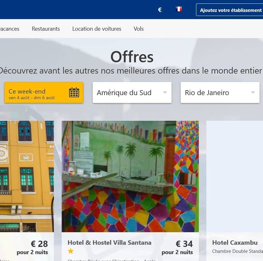 Les offres Booking meilleures promos Hôtel