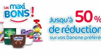 Maxibons Danone : jusqu’à 50% de réduction sur vos achats (coupon de réduction) !