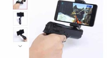 Moins de 10€ le pistolet AR-Gun Bluetooth pour jeu de tir VR 360° (smartphone)