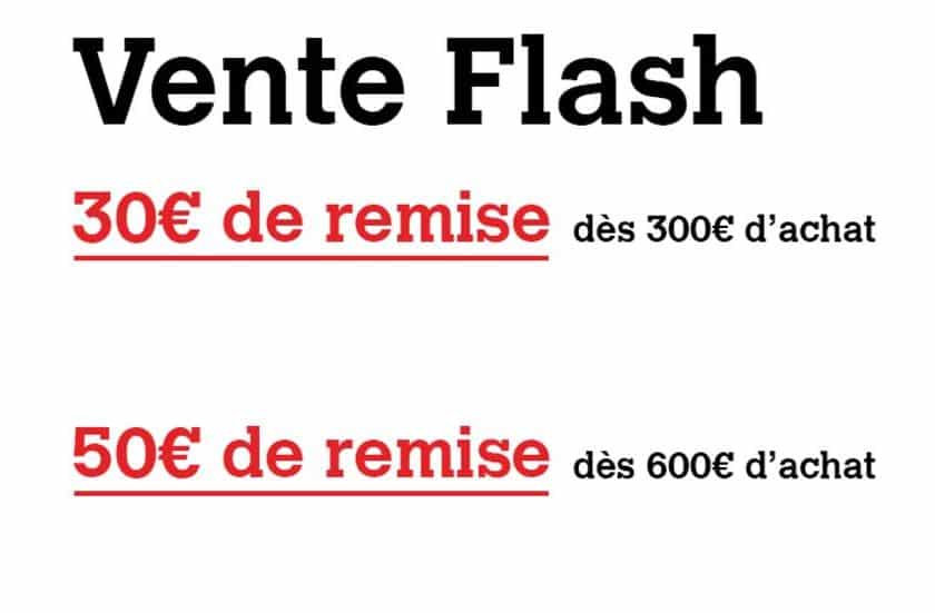 Vente flash sur Darty