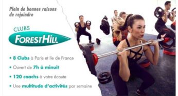 Vente privée abonnements clubs Forest Hill Paris (et Aquaboulevard) 1 mois ou 3 mois dès 99 €