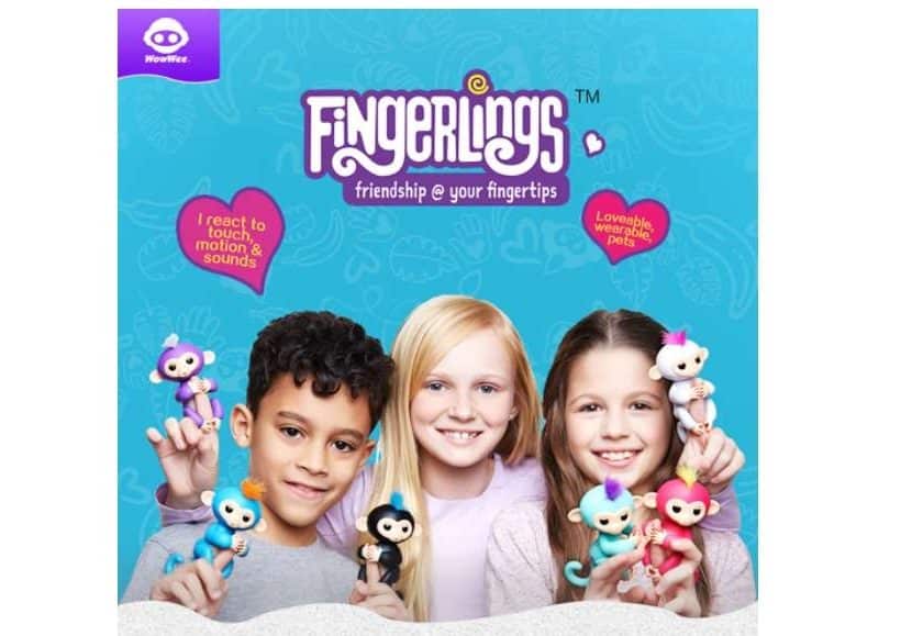 17,5€ le smart bébé singe WowWee Fingerlings