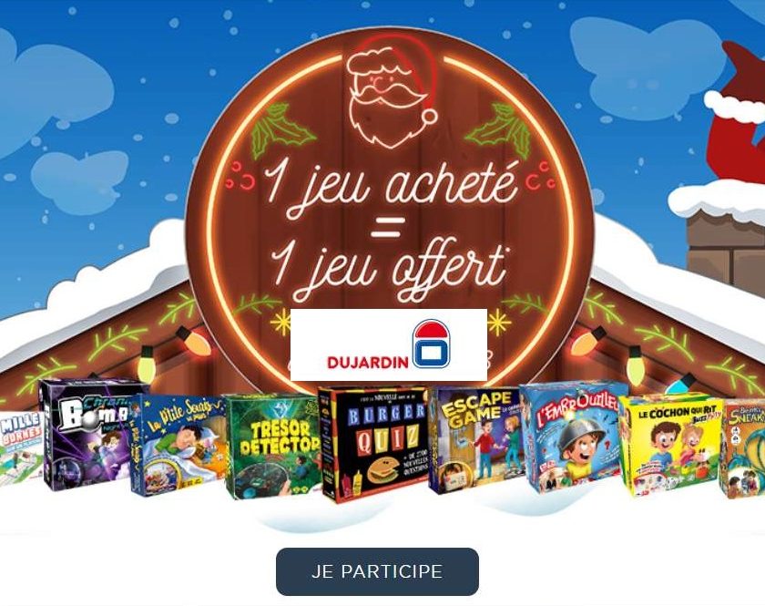 Offre de Noel jeu Dujardin