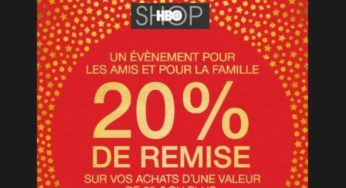 20% de remise sur le HBO Store (dès 30 euros) jusqu’à jeudi