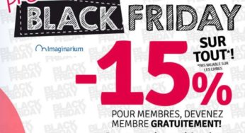 Black Friday Imaginarium :15% de remise sur tout le site dès 15€ d’achat