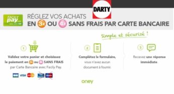 Payez en 3 ou 4 fois sans frais sur DARTY avec votre carte bancaire (de 150€ à 2000€) TAEG 0% + frais 0€ !