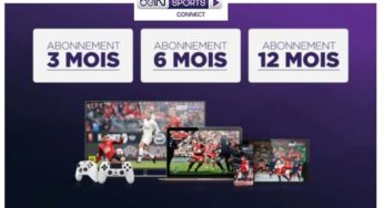 Abonnement beIN Sports Connect moitié prix : 49€ les 6 mois / 29€ les 3 mois / 68€ 12 mois