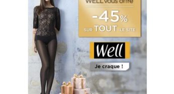 Anniversaire Well : remise de 45% sur tout le site – même promo (aujourd’hui seulement)