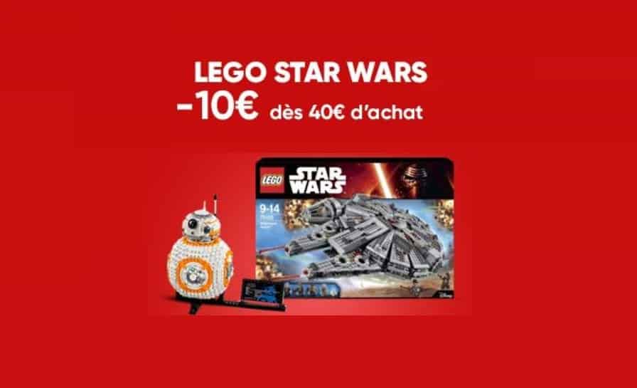 Offre Lego Star Wars : 10€ de remise immédiate dès 40€ d’achat (livraison gratuite) FNAC