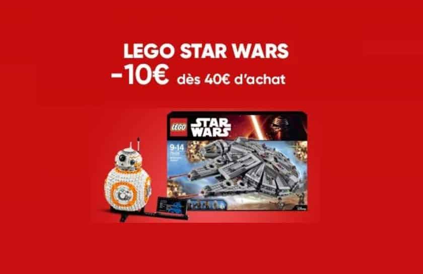 Offre Lego Star Wars 10€ de remise immédiate dès 40€ d’achat