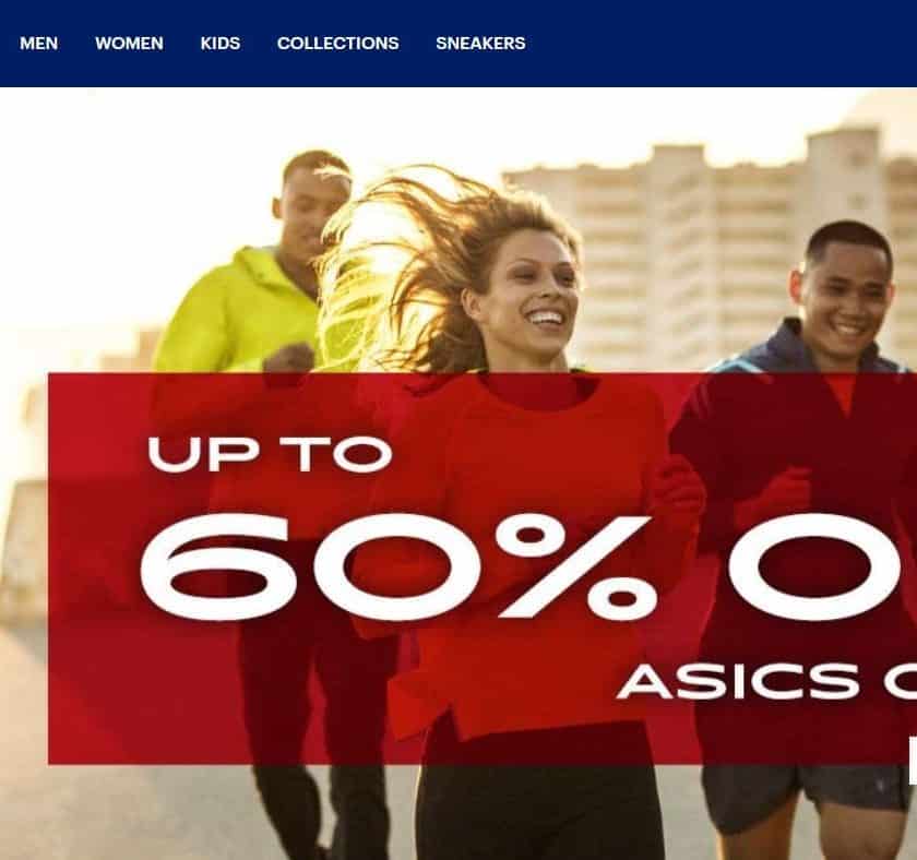 Outlet ASICS jusqu’à -60% et remise de 10% supplémentaires