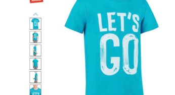 1€ le t-shirt enfant gym imprimé Domyos 5-14 ans (Let’s Go) Soldes Décathlon