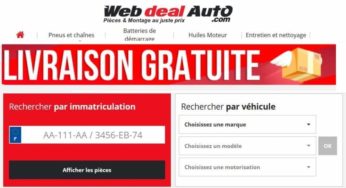 Livraison gratuite sur WebdealAuto (500 000 pièces auto) dès 29€ d’achat