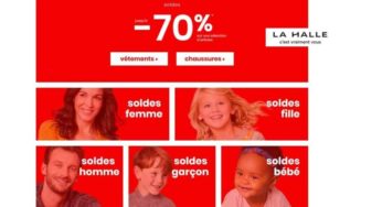 Soldes La Halle hiver ! Articles démarqués jusqu’à -70% (en ligne)