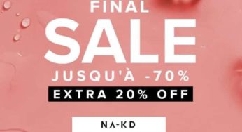 20% supplémentaire sur les soldes NA-KD (mode femme) + livraison gratuite