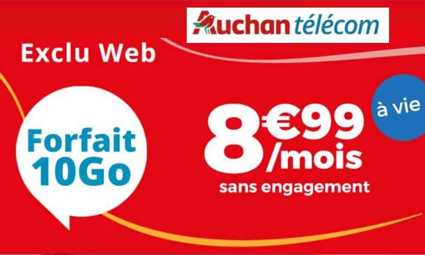 Forfait Auchan Telecom 10GO