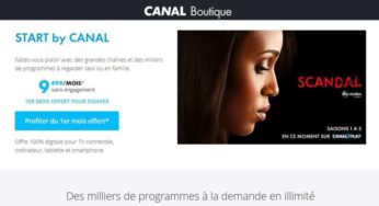 GRATUIT : 1 mois d’abonnement à START by CANAL sans engagement