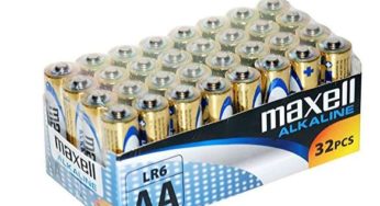 Lot de 32 piles alcaline Maxell AA (LR6) à moins de 12€ 🔋