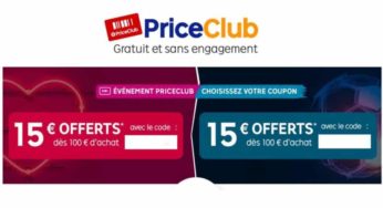 Pour la Saint Valentin Priceminister offre 15€ de réduction dès 100€ d’achats