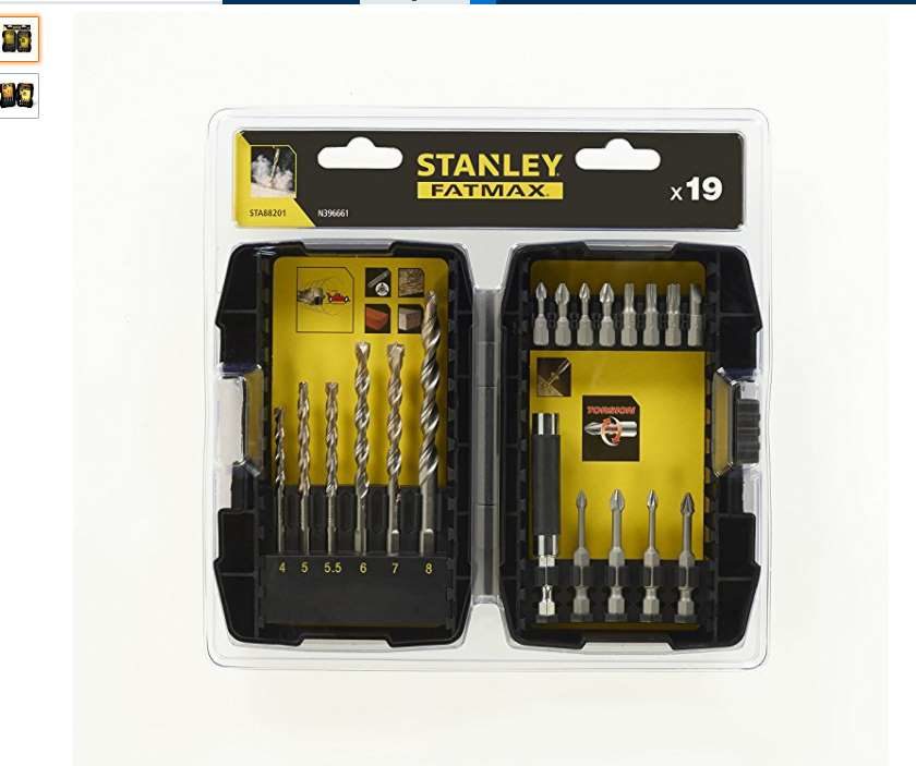 remise sur les accessoires de perçages Stanley