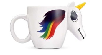 6,18€ tasse Licorne magique arc en ciel (change de couleur) port inclus