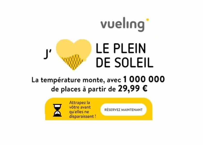 1 million de billets Vueling pas chers