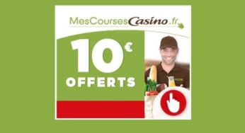 -10€ dès 60 € d’achat sur Mes Courses Casino (livraison à domicile)