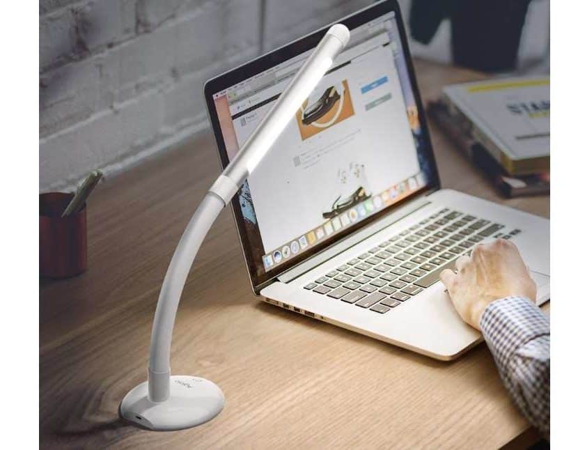 lampe de bureau LED rechargeable avec réglage tactile 7 intensités