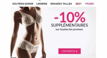 10% de remise sur toutes les promotions Glamuse (lingerie)