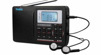 Moins de 10€ la radio stéréo FM – SW – MW TIVDIO (recherche auto des stations, écran digital) + casque – livraison gratuite