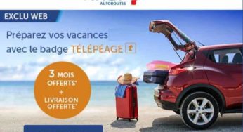 3 mois d’abonnement Télépéage VINCI Autoroutes offerts + livraison gratuite