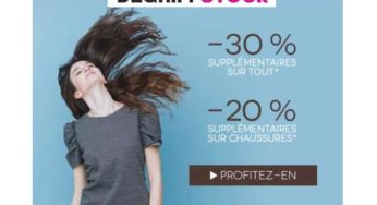 Bon plan Dégriffstock = 30% supplémentaire sur tout & 20% les chaussures