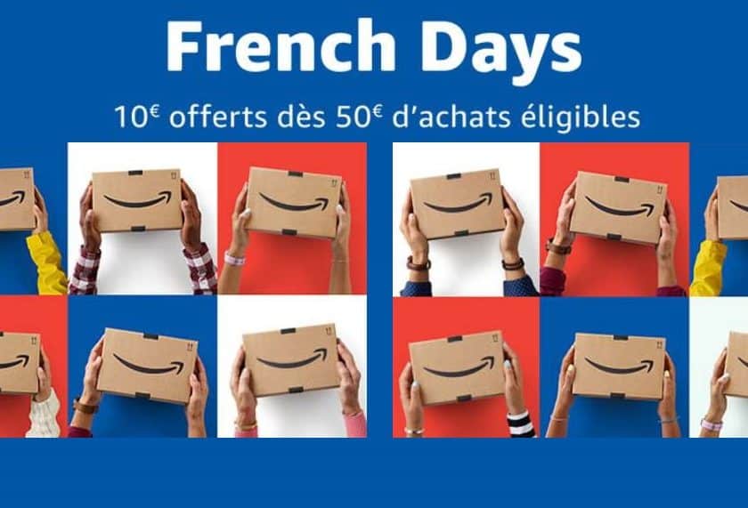 French Days Amazon 10€ de remise dès 50€ d'achats