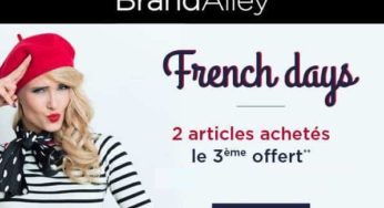 French Days Brandalley : 2 achetés = 3éme article gratuit