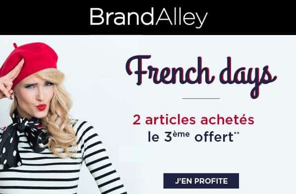 French Days Brandalley : 2 achetés = 3éme article gratuit